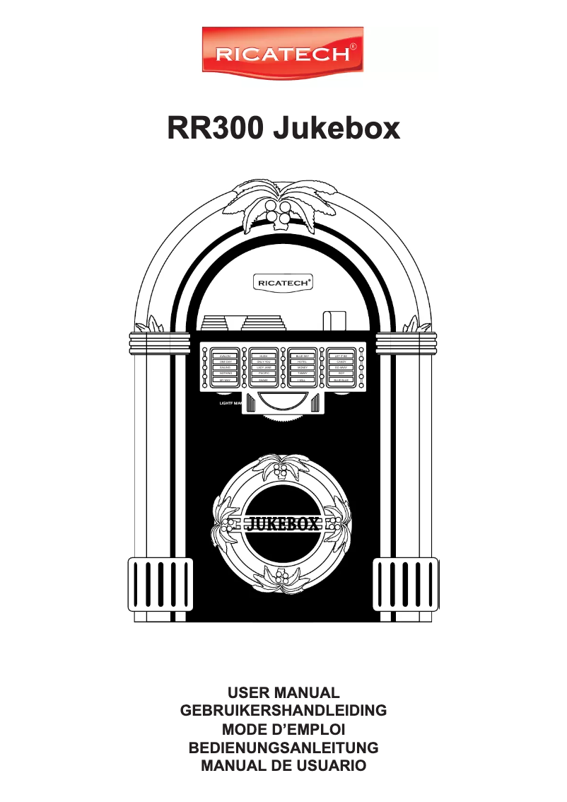 Página 1 del manual Manual de usuario Ricatech RR300
