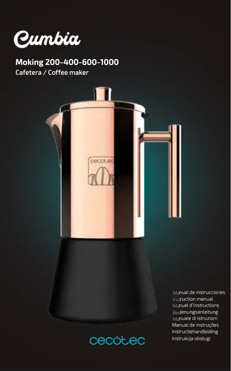Página 1 del manual Manual de usuario Cecotec Cumbia Moking 200