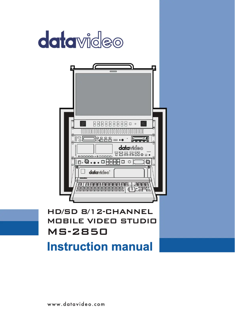 Página nº 1 - Manual de usuario DataVideo MS-2850A