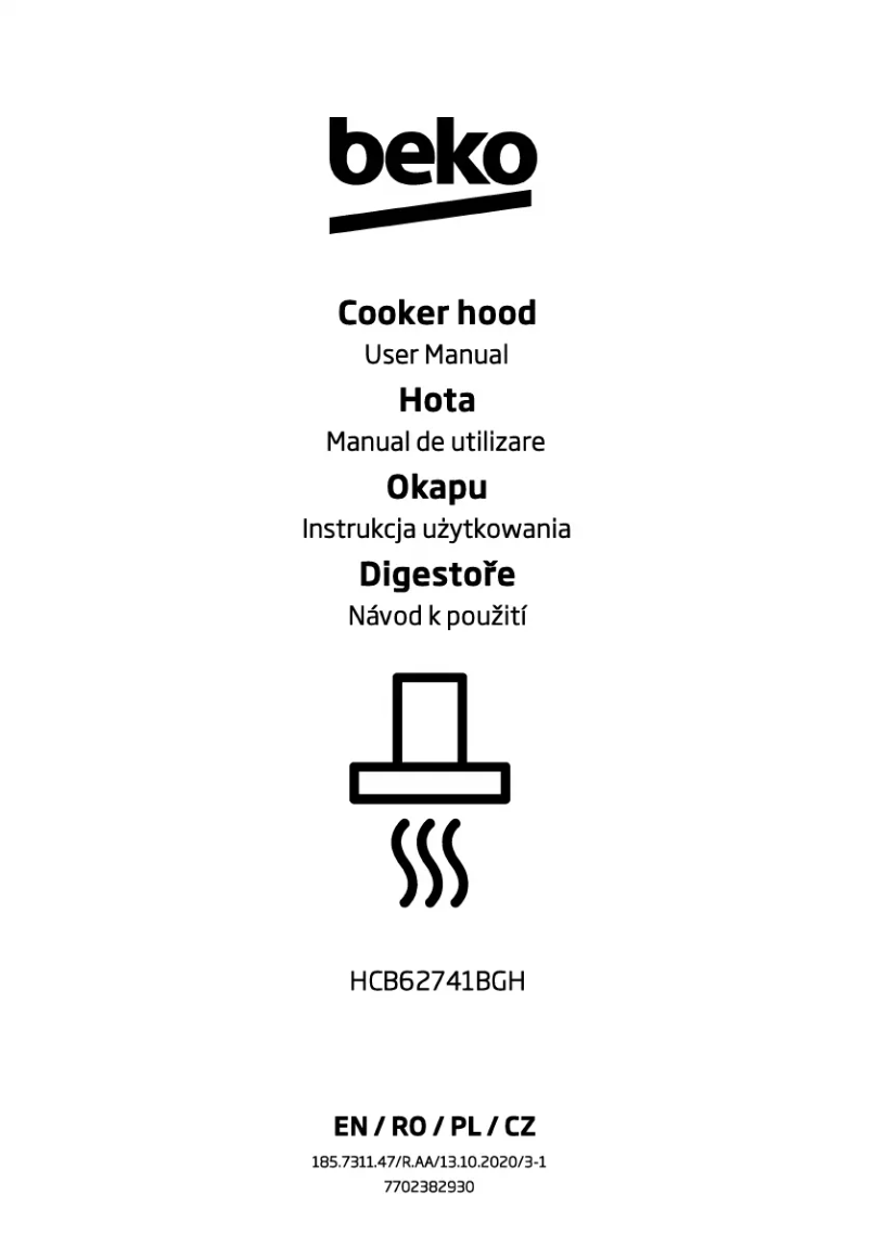 Imagen de la primera página del manual del dispositivo HCB62741BGH