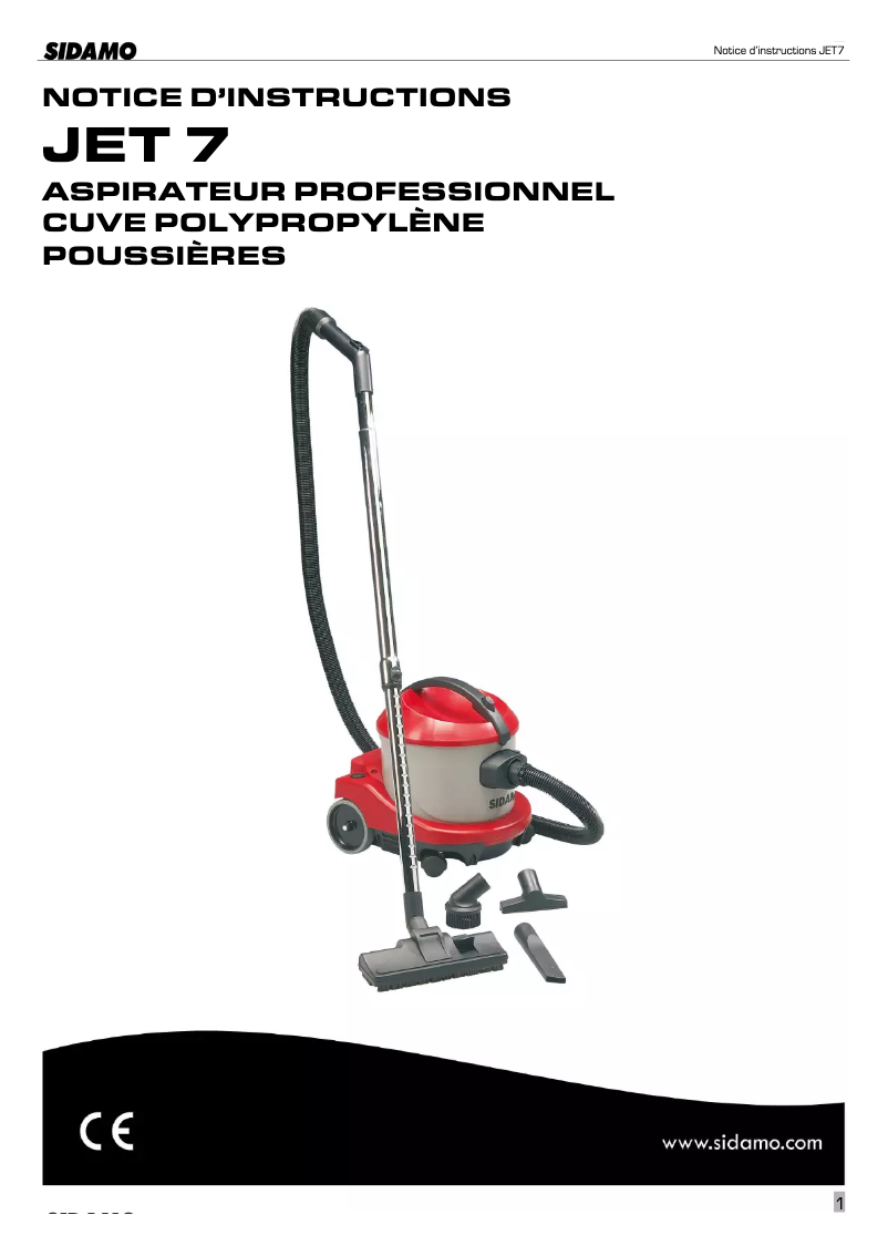 Imagen de la primera página del manual del dispositivo Jet 7