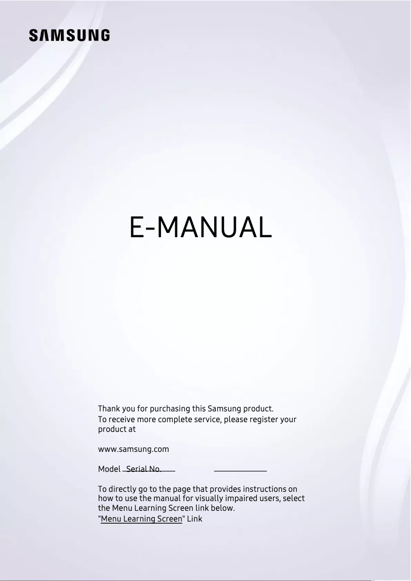 Página 1 del manual Manual de usuario Samsung QA65Q65BAK