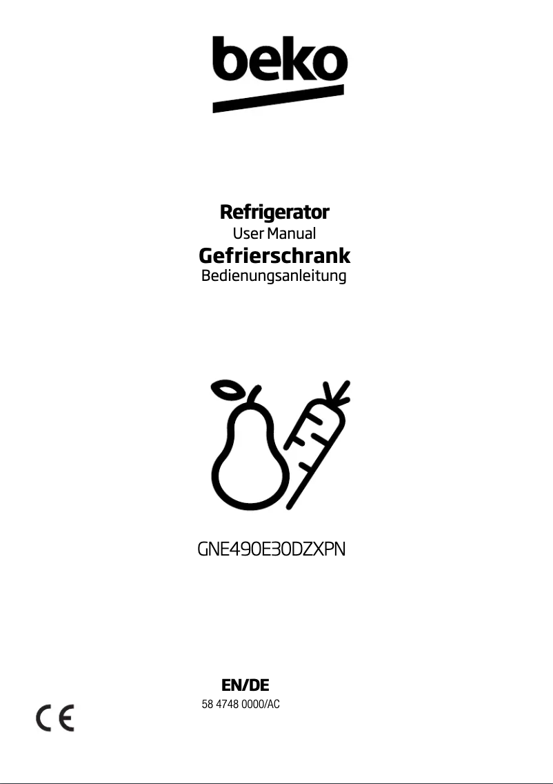 Imagen de la primera página del manual del dispositivo GNE490E30DZXPN