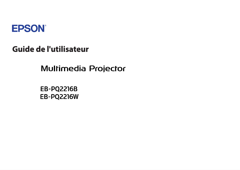 Imagen de la primera página del manual del dispositivo EB-PQ2216W