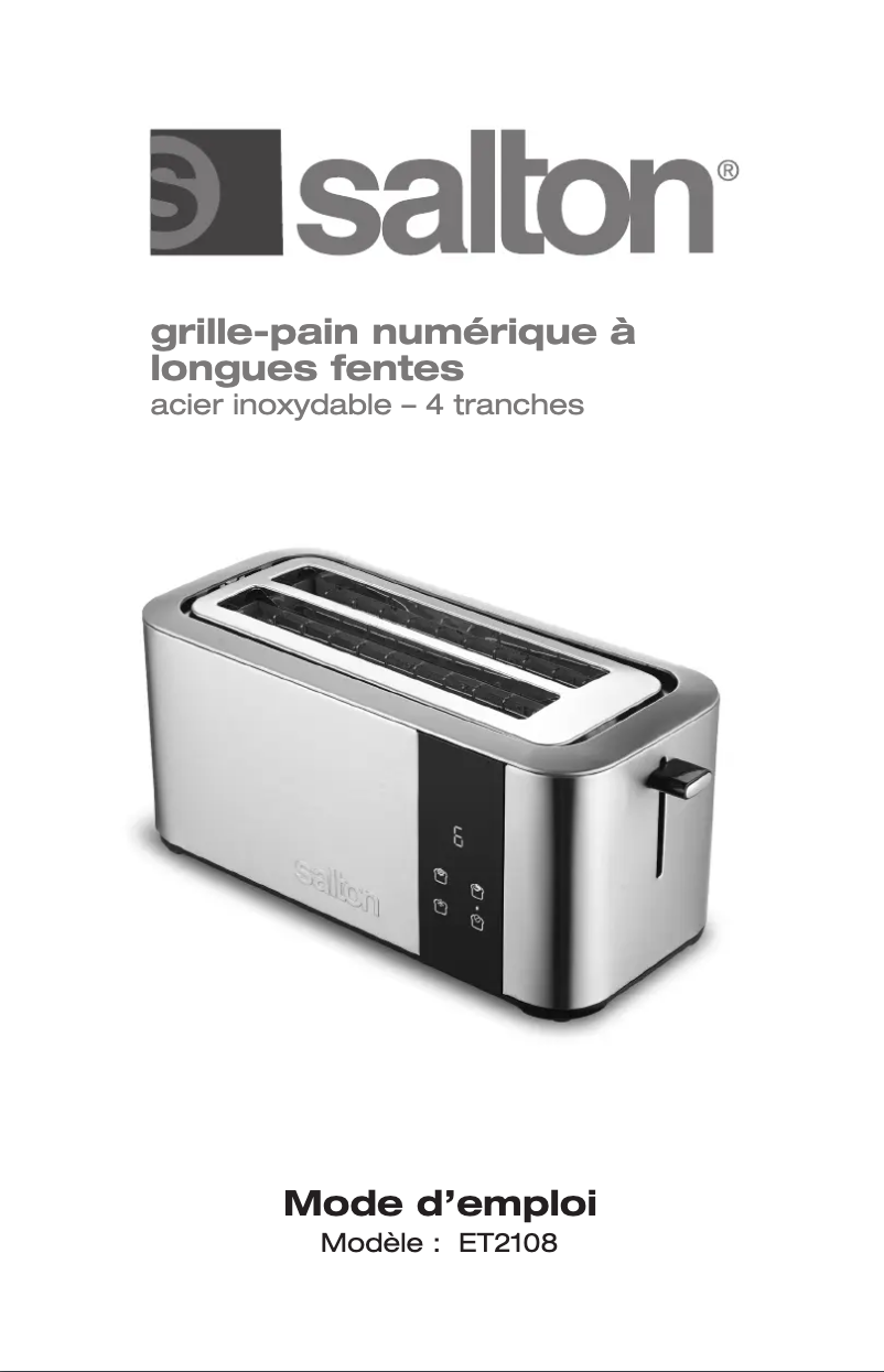 Imagen de la primera página del manual del dispositivo ET2108