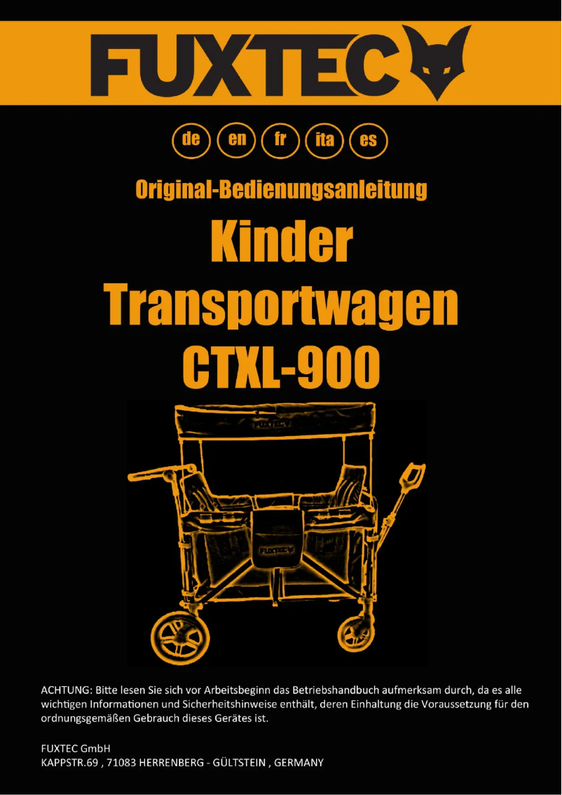 Página 1 del manual Manual de usuario Fuxtec FX-CTXL900