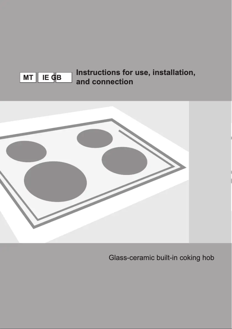 Imagen de la primera página del manual del dispositivo ECT693CSC