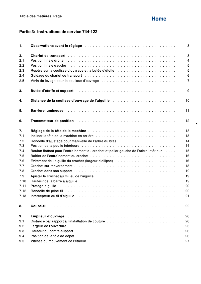 Página 1 del manual Manual de usuario Dürkopp Adler 744