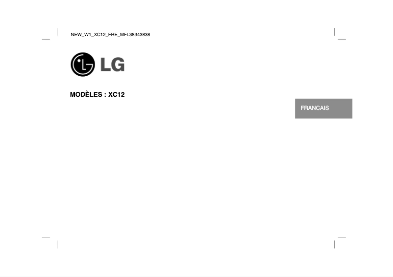 Página nº 1 - Manual de usuario LG XC12