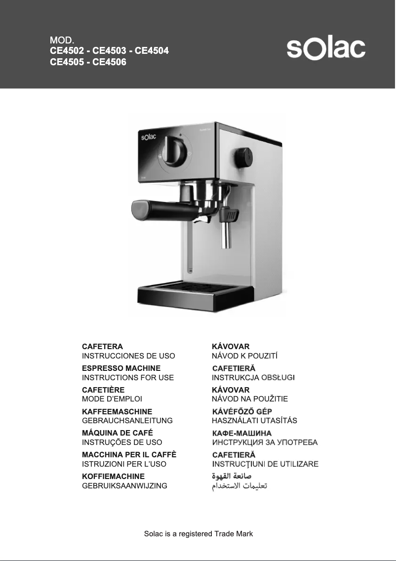 Imagen de la primera página del manual del dispositivo Squissita Easy CE4504