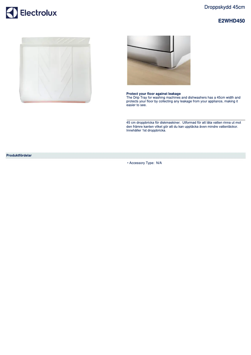 Imagen de la primera página del manual del dispositivo E2WHD450