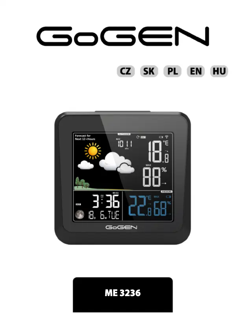 Página nº 1 - Manual de usuario GoGen ME 3236