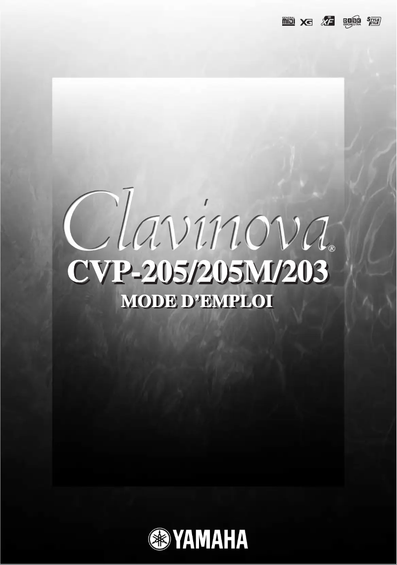 Imagen de la primera página del manual del dispositivo Clavinova CVP-203