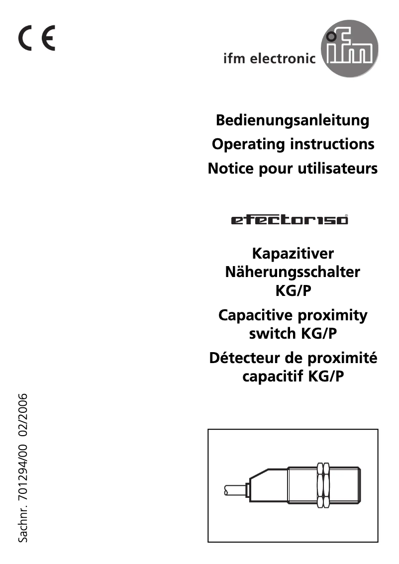 Página 1 del manual Manual de usuario IFM KG5025