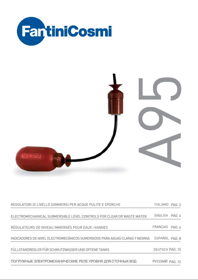 Imagen de la primera página del manual del dispositivo A95