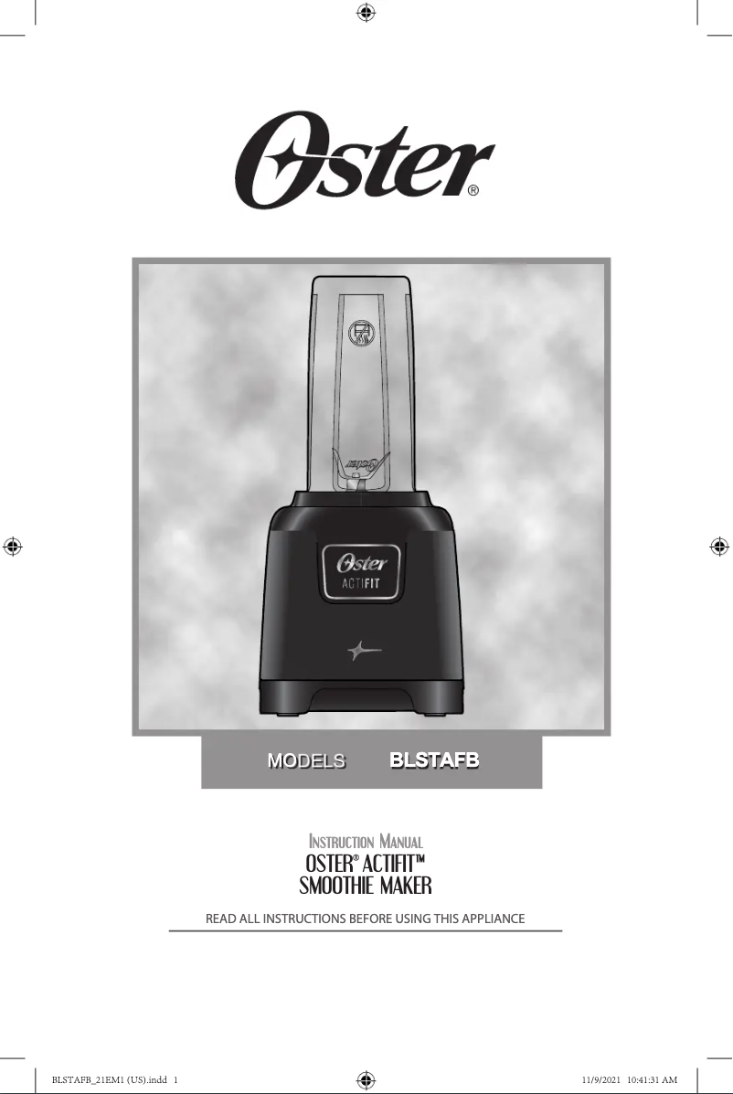 Página 1 del manual Manual de usuario Oster ActiFit BLSTAFB-BUS-000