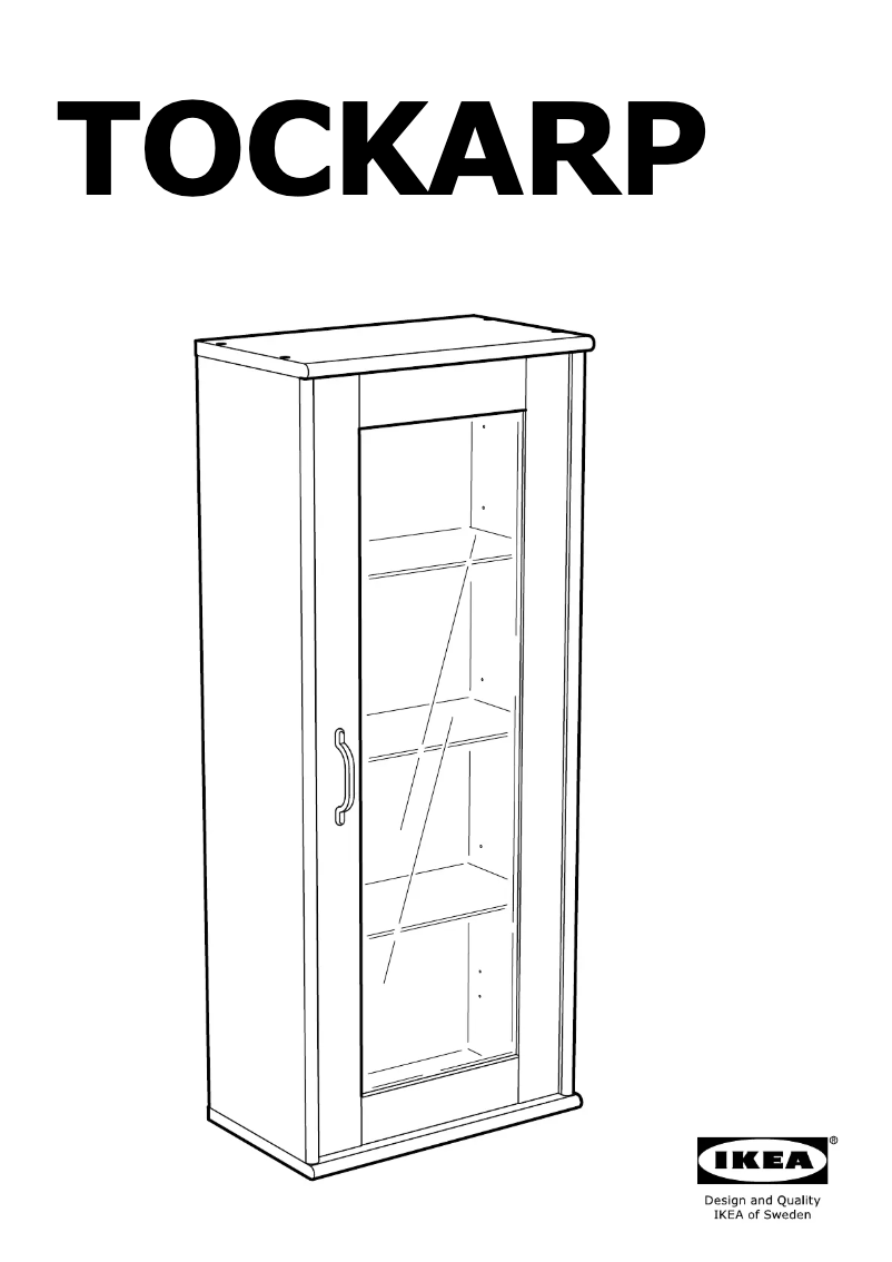 Imagen de la primera página del manual del dispositivo TOCKARP (38X22X92)