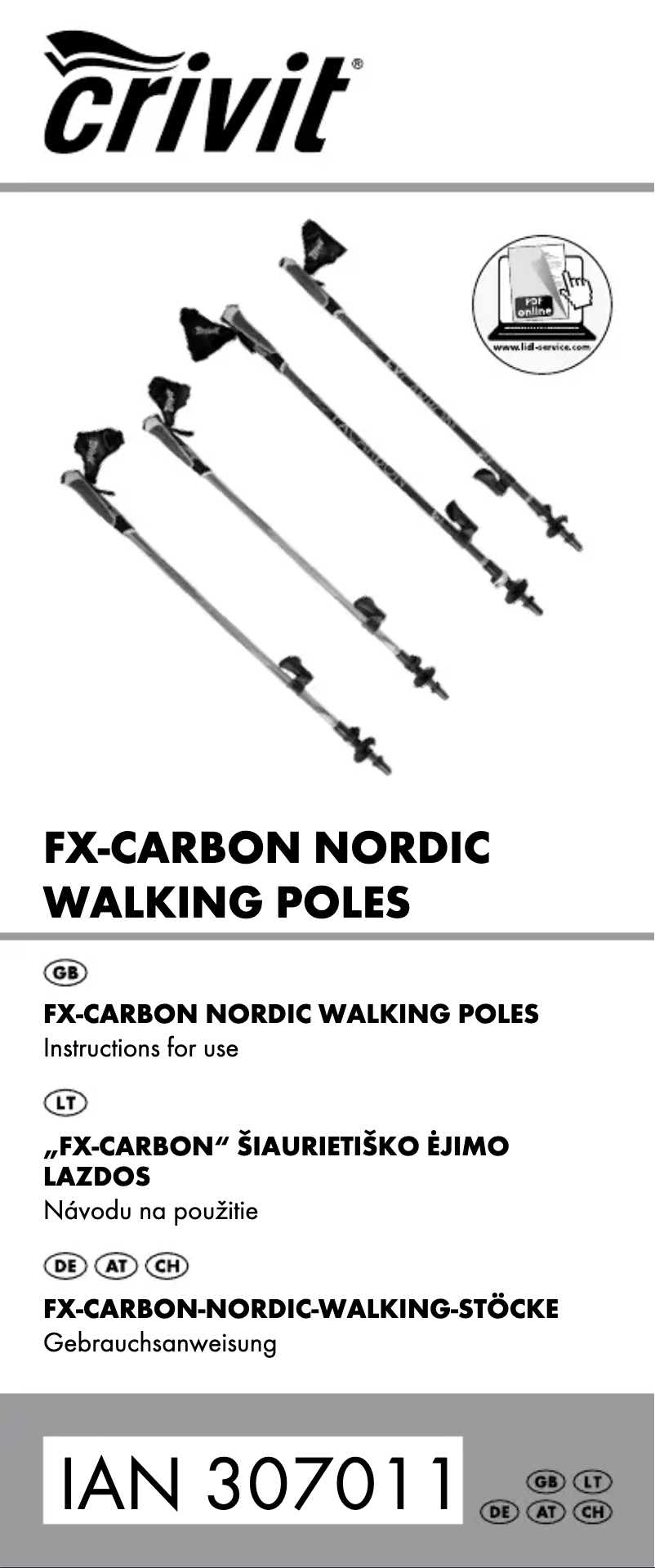 Imagen de la primera página del manual del dispositivo IAN 307011