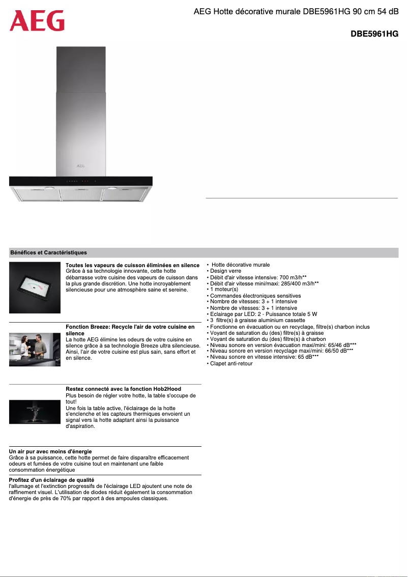 Página nº 1 - Ficha técnica AEG DBE5961HG