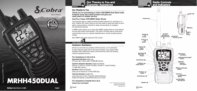 Imagen de la primera página del manual del dispositivo MR HH450 DUAL