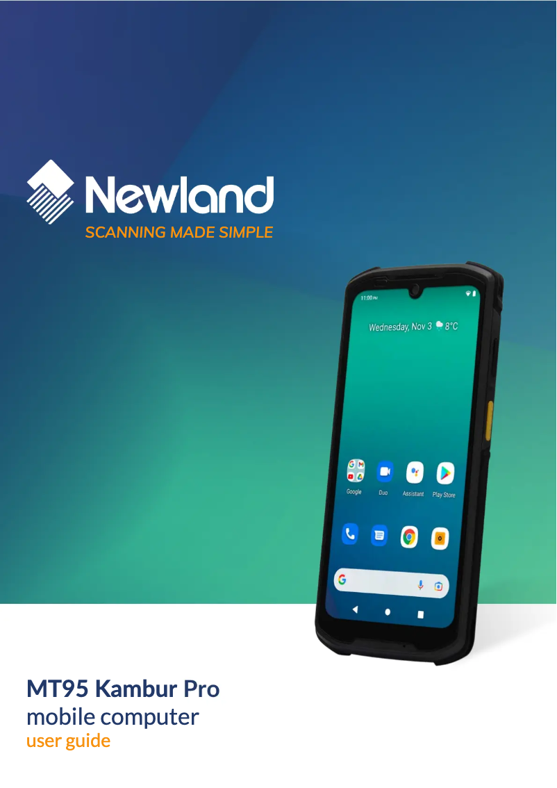 Imagen de la primera página del manual del dispositivo MT95 Kambur Pro