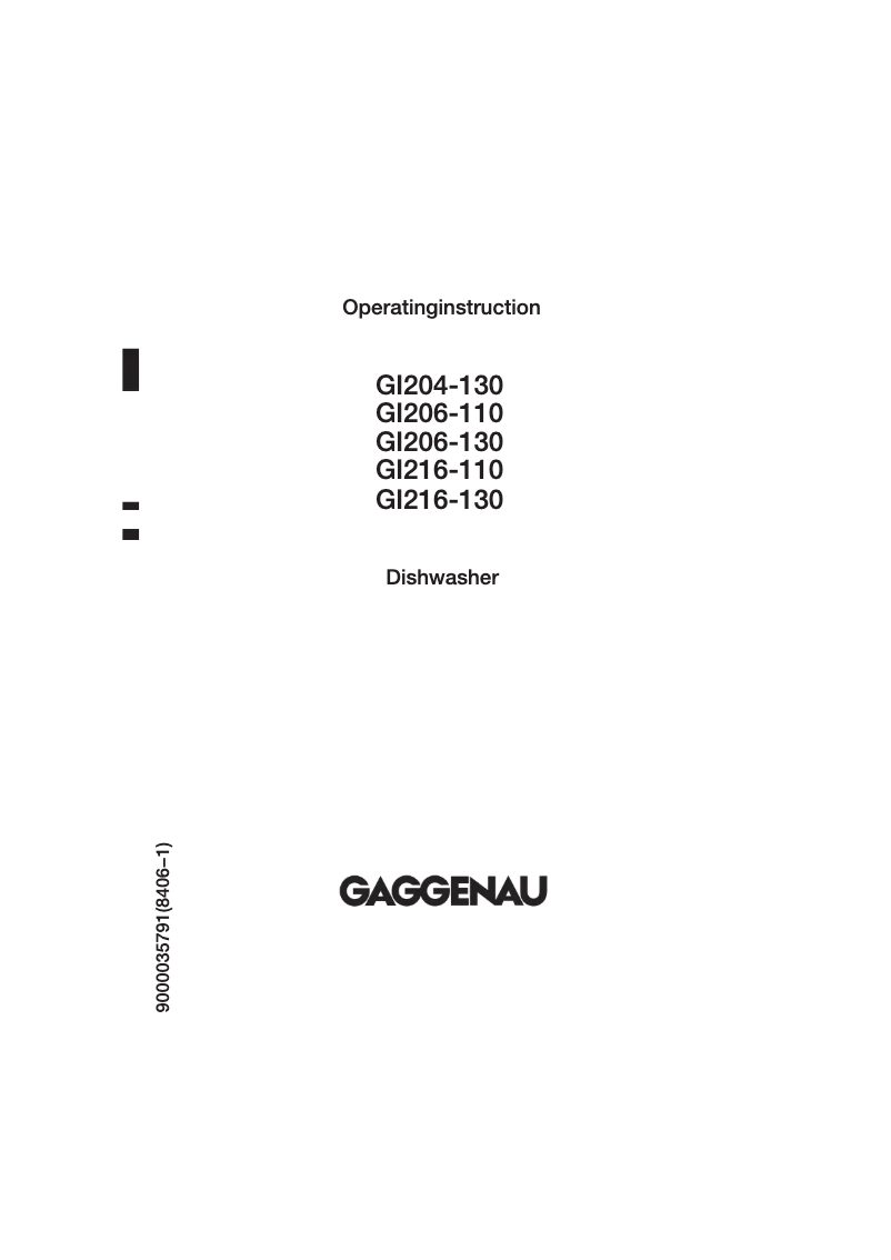 Página nº 1 - Manual de usuario Gaggenau GM 216-110