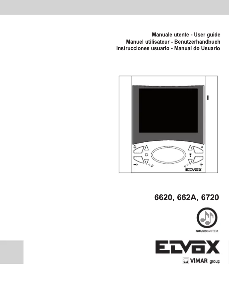 Imagen de la primera página del manual del dispositivo ELVOX 6620