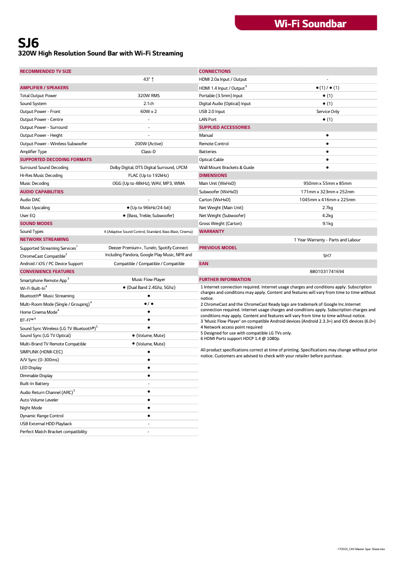 Imagen de la primera página del manual del dispositivo SJ6