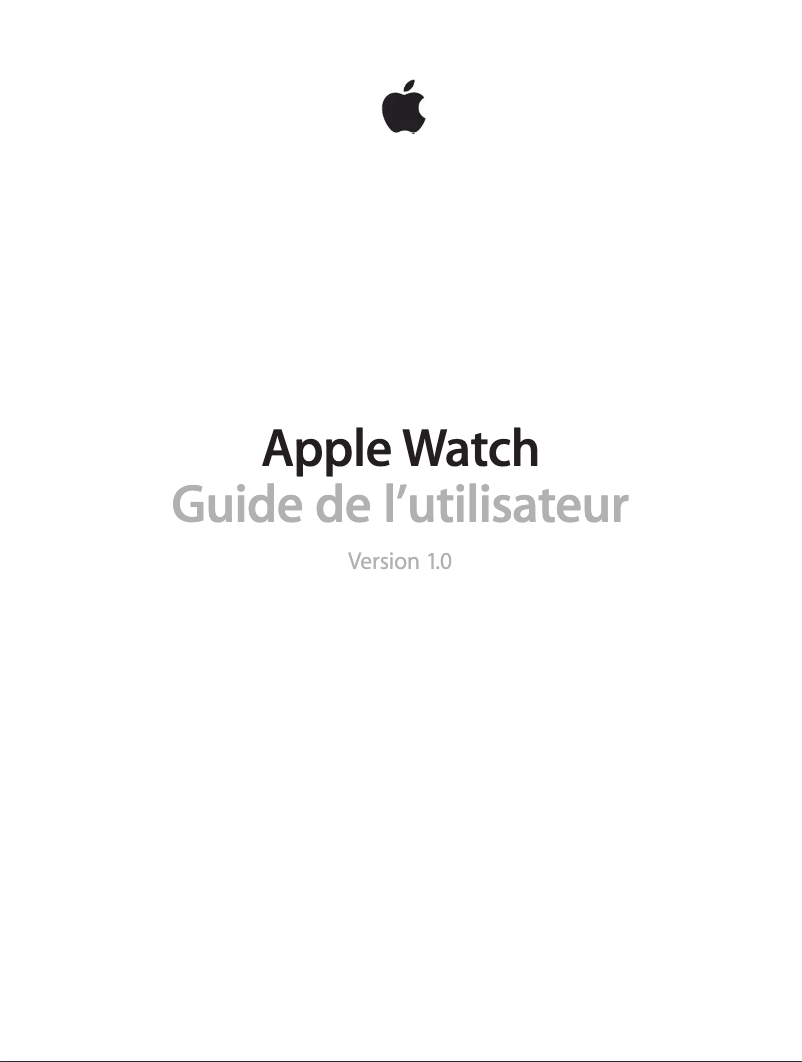 Página 1 del manual Manual de usuario Apple Watch v1.0