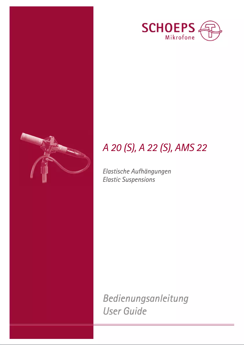 Página 1 del manual Manual de usuario Schoeps A20 S