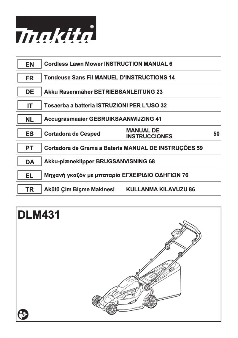 Página 1 del manual Manual de usuario Makita DLM431