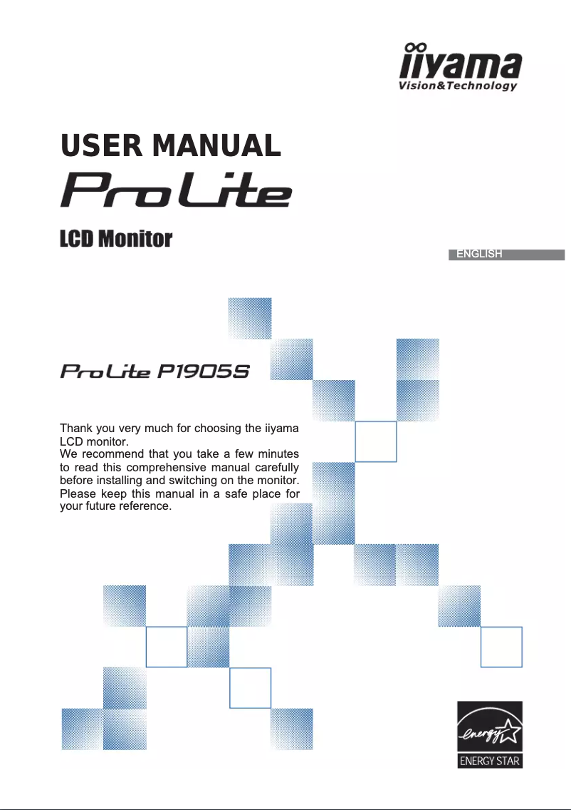 Página nº 1 - Manual de usuario Iiyama ProLite P1905S