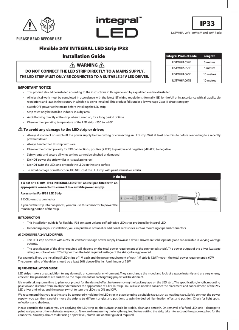 Imagen de la primera página del manual del dispositivo ILSTWHIA054E
