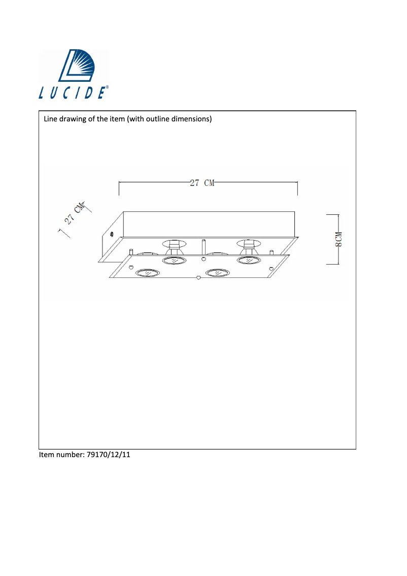 Imagen de la primera página del manual del dispositivo Ready-Led