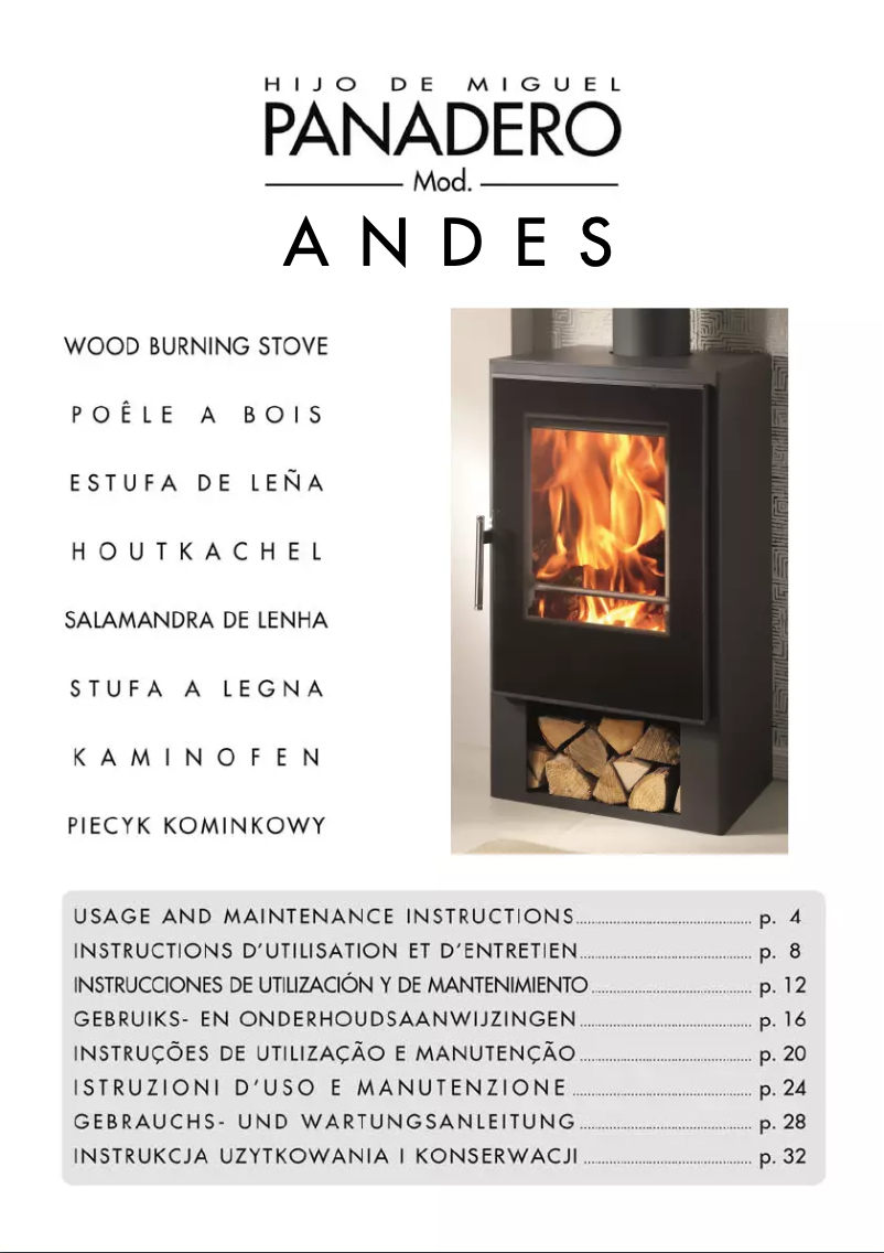 Página 1 del manual Manual de usuario Panadero ANDES