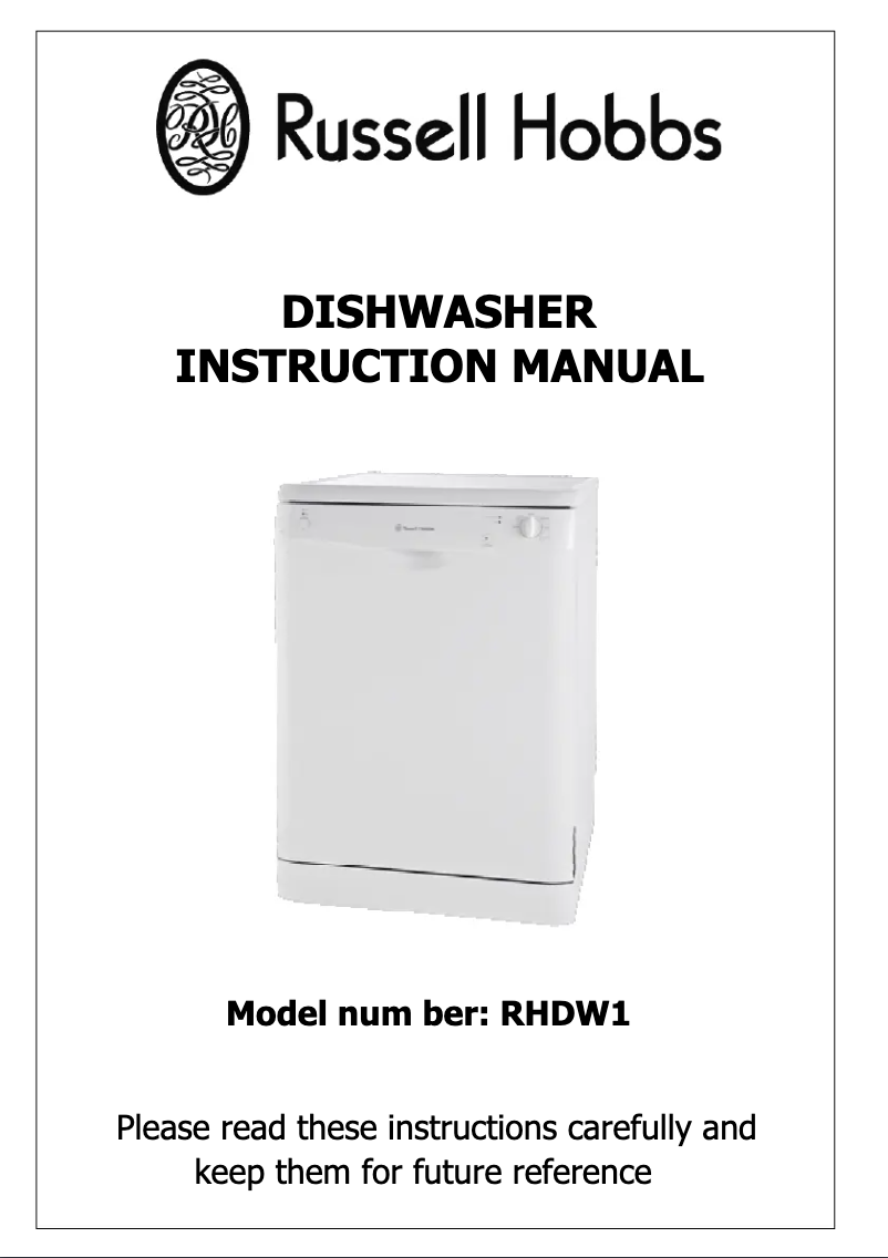 Imagen de la primera página del manual del dispositivo RHDW1