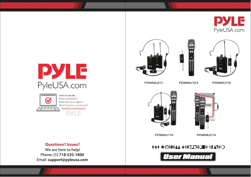 Imagen de la primera página del manual del dispositivo PDWMU214