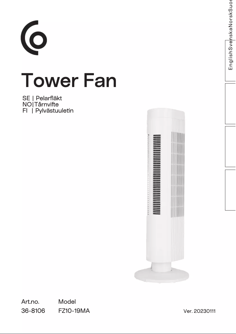 Imagen de la primera página del manual del dispositivo FZ10-19MA