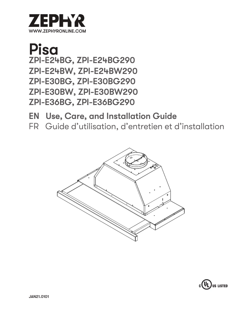 Imagen de la primera página del manual del dispositivo ZPI-E24BG