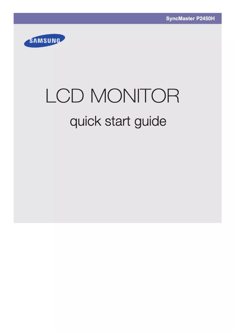 Imagen de la primera página del manual del dispositivo P2450H