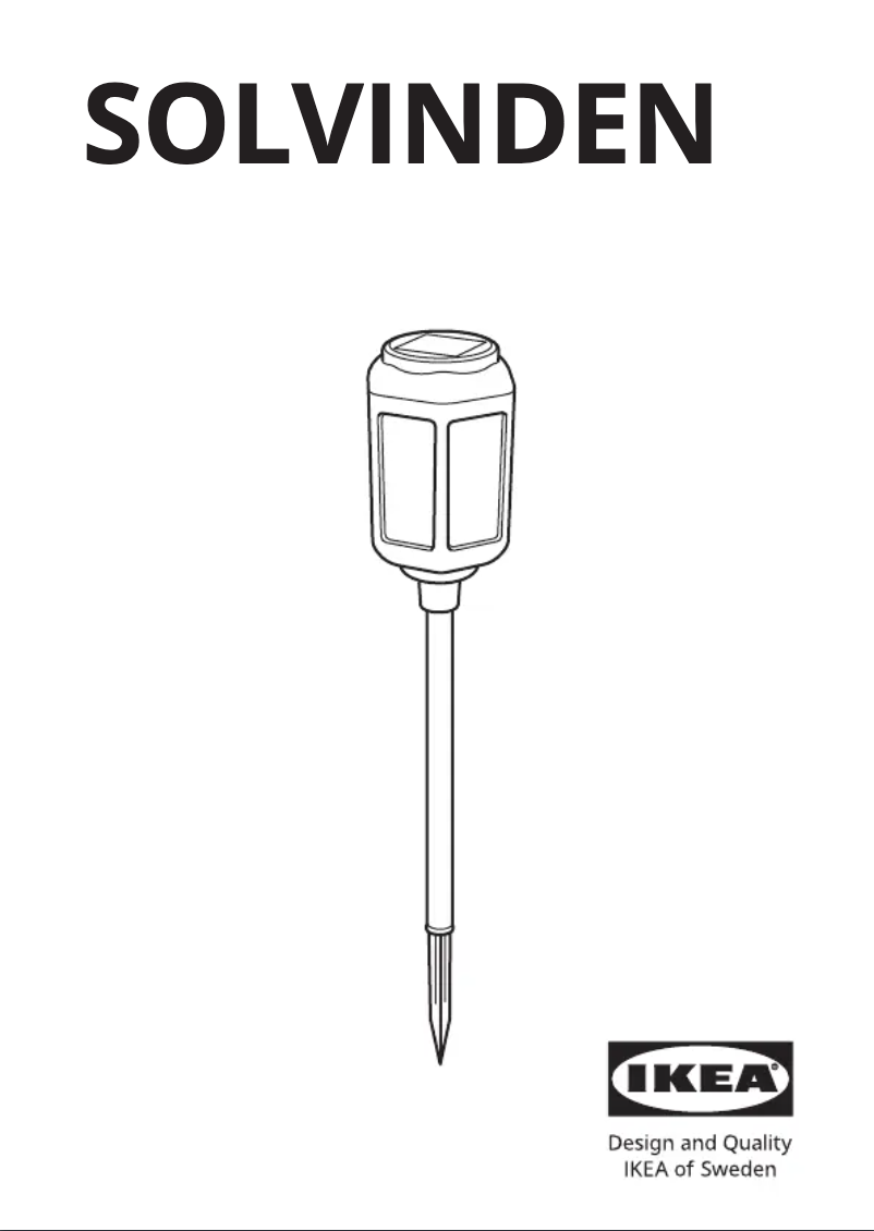 Imagen de la primera página del manual del dispositivo SOLVINDEN 605.146.43