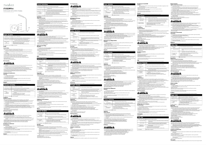 Página nº 1 - Manual de usuario Nedis LTLGQ3M1BK