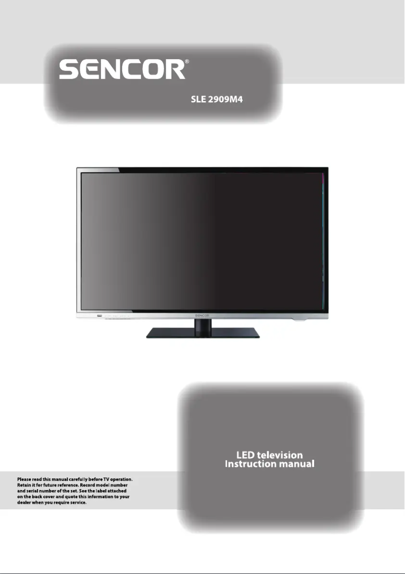Página 1 del manual Manual de usuario Sencor SLE 2909M4