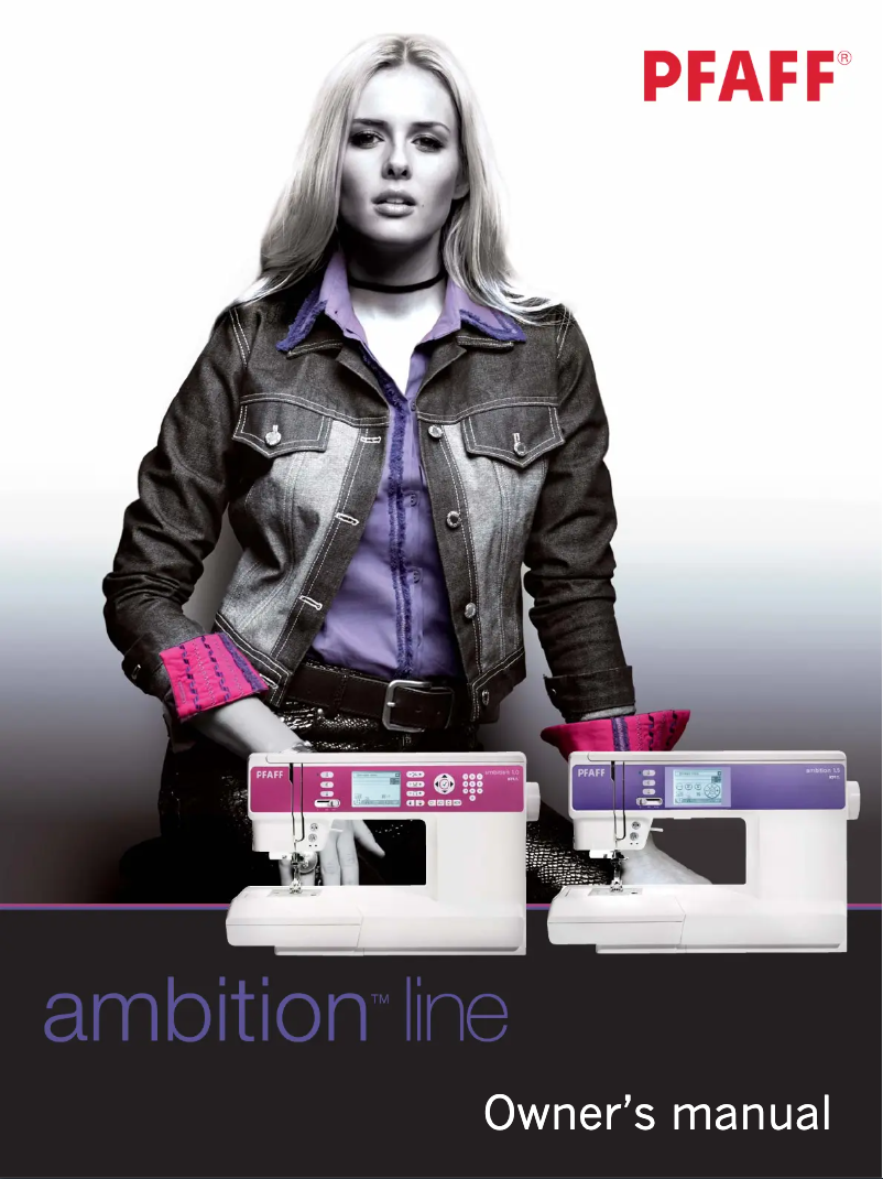 Página 1 del manual Manual de usuario Pfaff ambition