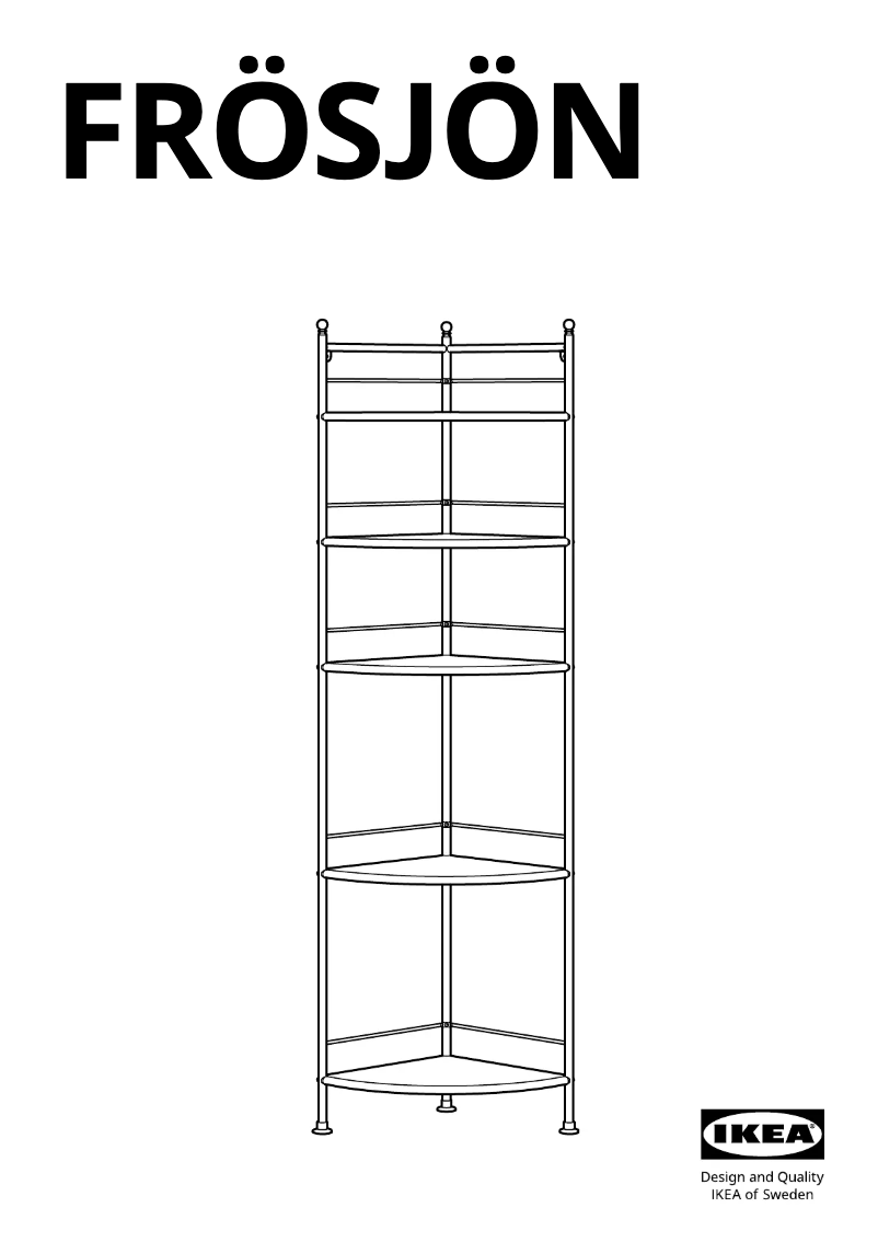 Imagen de la primera página del manual del dispositivo FRÖSJÖN 305.749.16