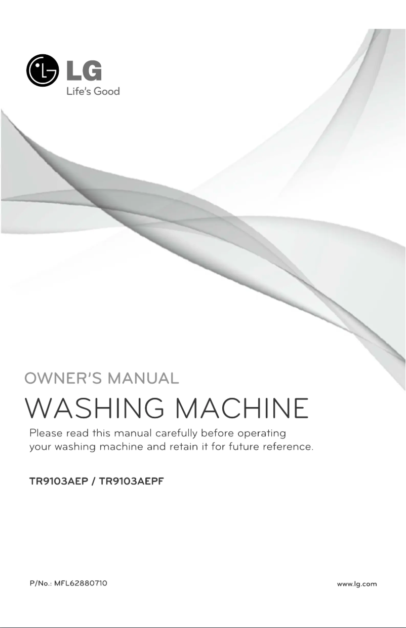 Página 1 del manual Manual de usuario LG TR9103AEP