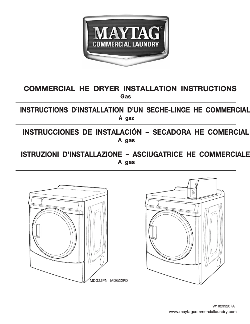 Página 1 del manual Manual de usuario Maytag MDG22PN