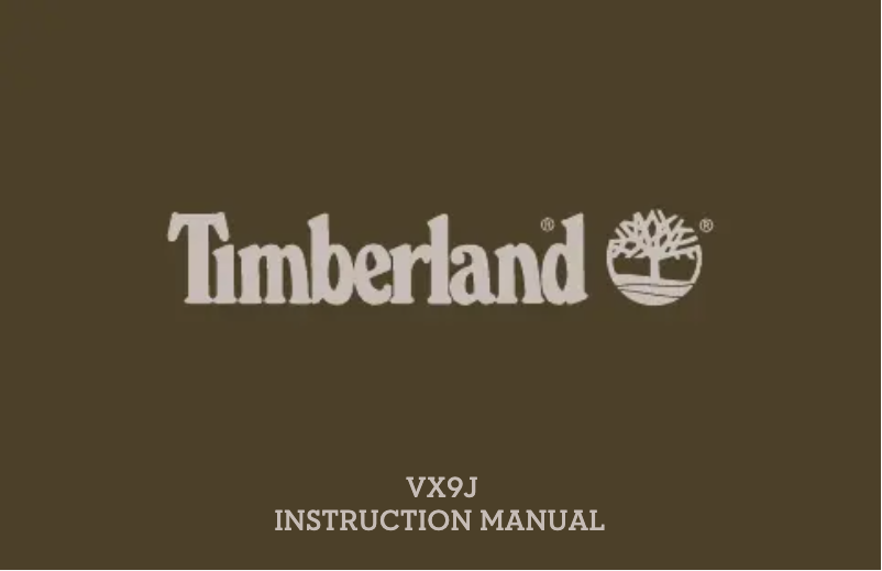 Página 1 del manual Manual de usuario Timberland VX9J
