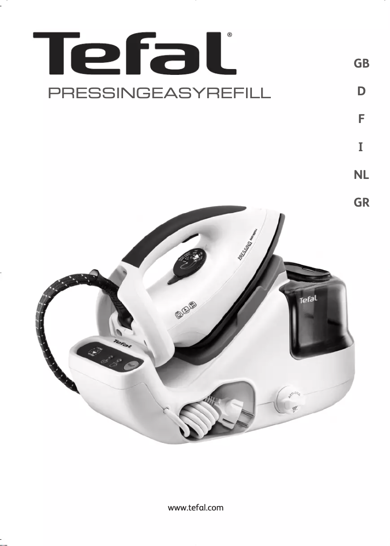 Página 1 del manual Manual de usuario Tefal Pressing Easy Refill GV7070G0
