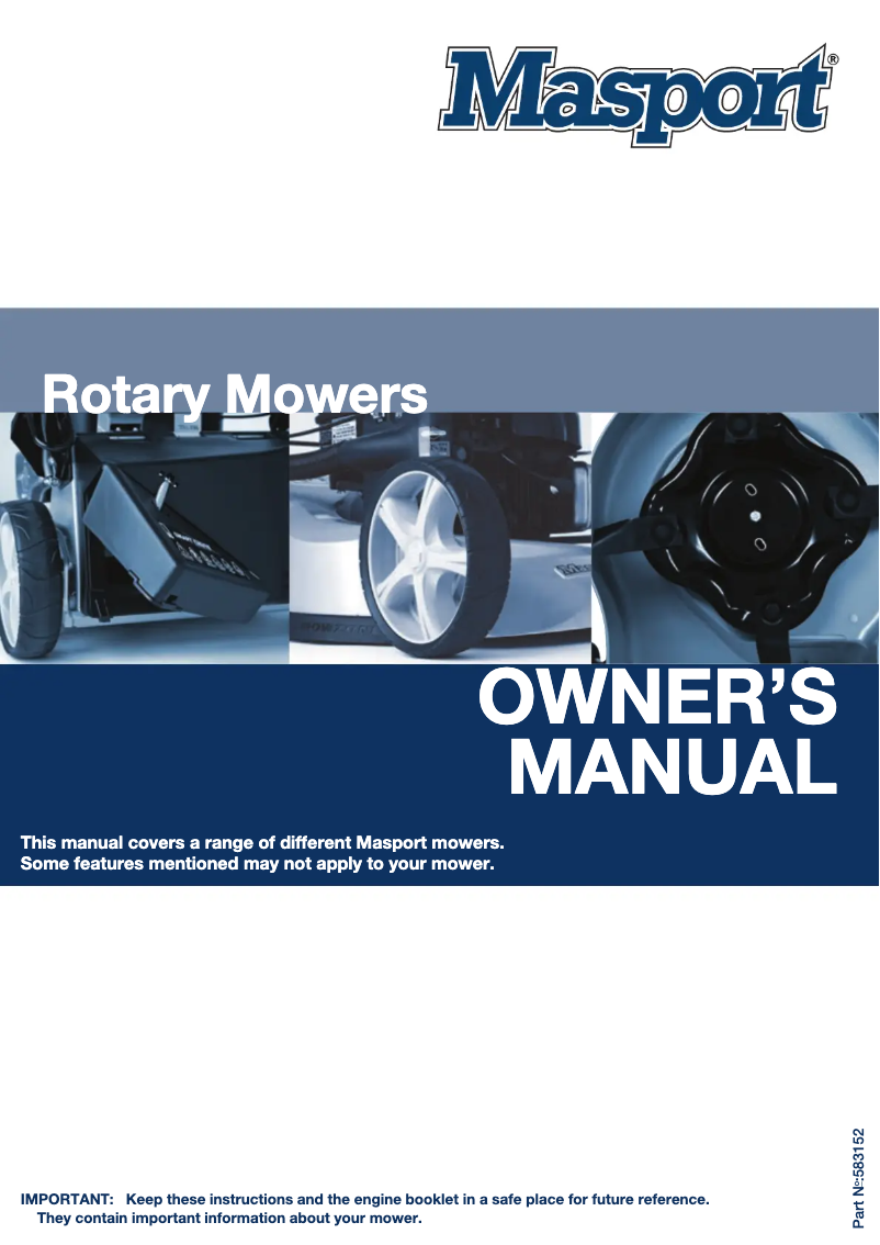 Página nº 1 - Manual de usuario Masport 250ST Combo